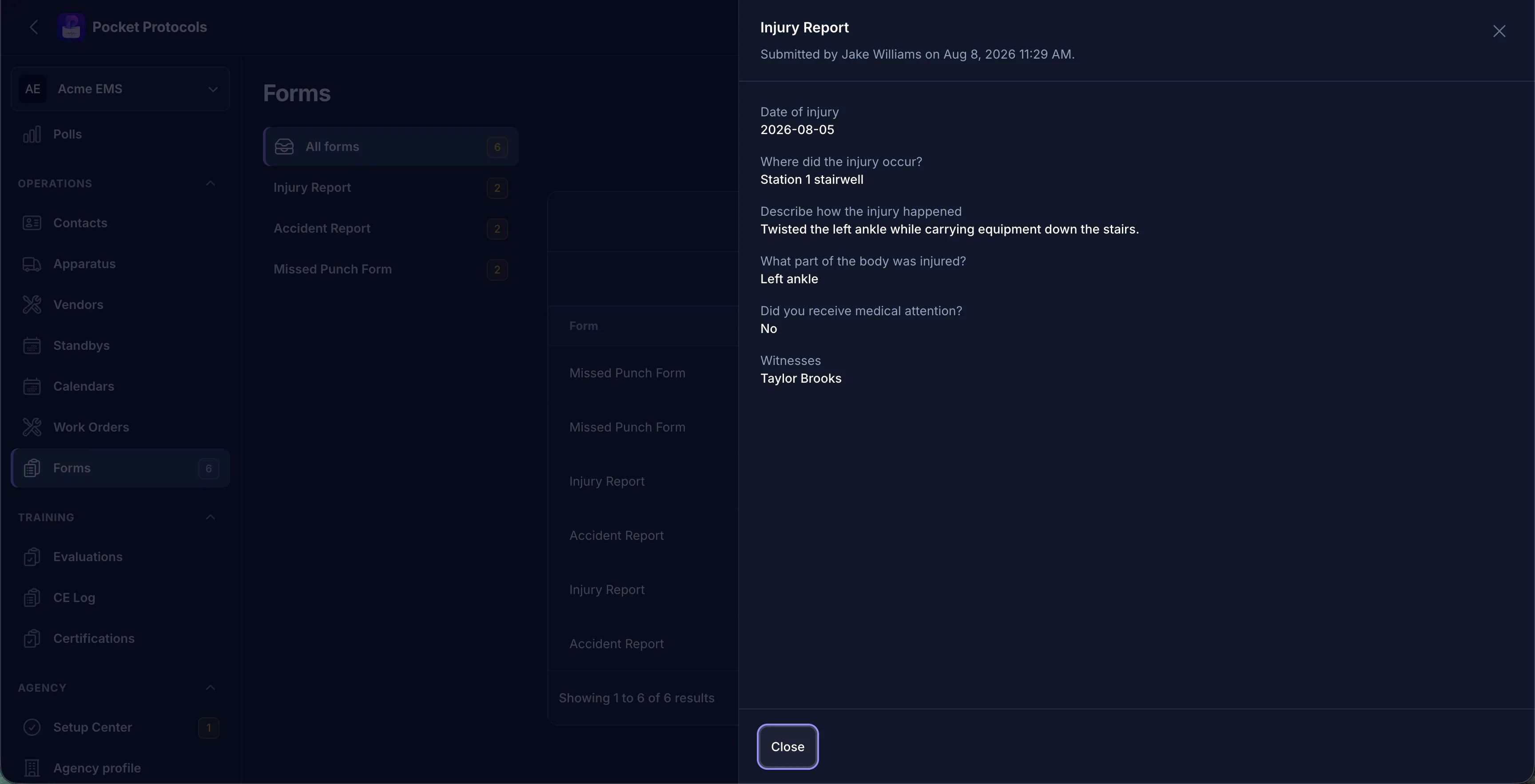 Open a complete response beside the inbox, preserving every answer under the exact question wording the member saw.